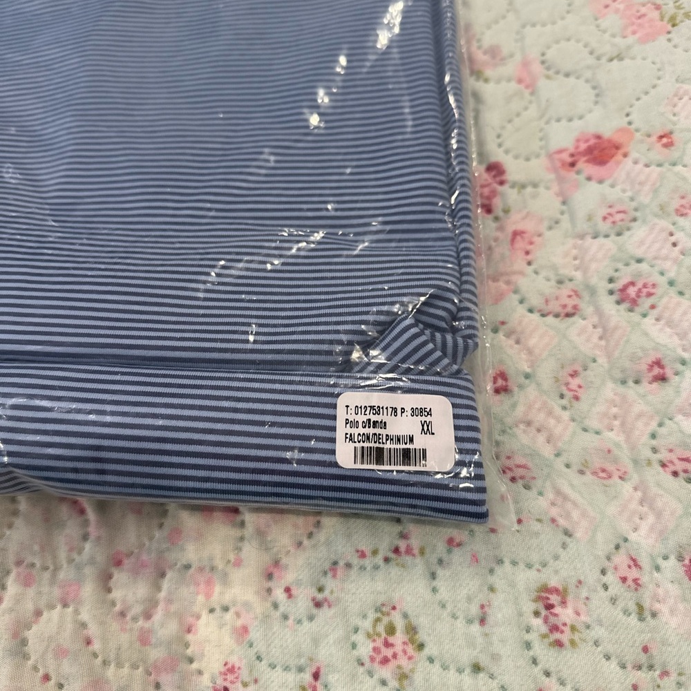 NWT Greyson Striped Blue Polo Shirt - Picture 13 of 15